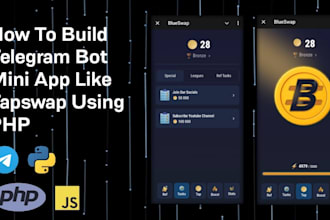develop a custom telegram mini app or webapp with secure backend