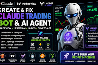 create claude tradeview hermes ai agent claude trading bot jarvis crypto app fix