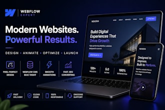 design your webflow website with cms animations and figma to webflow