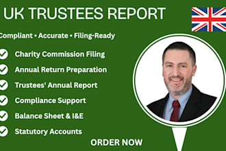 prepare UK charity annual return, accounts and trustees report