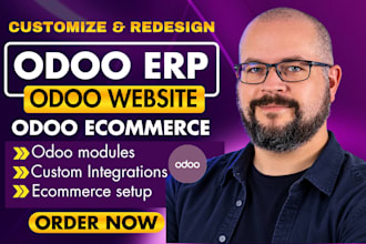 develop, customize and redesign your odoo website, odoo erp and odoo ecommerce