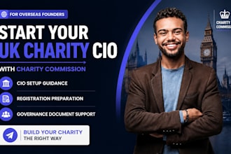 help overseas founders set up a UK charity cio with charity commission