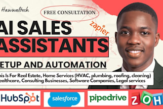 ai sales assistants hubspot salesforce pipedrive zoho botpress voiceflow zapier