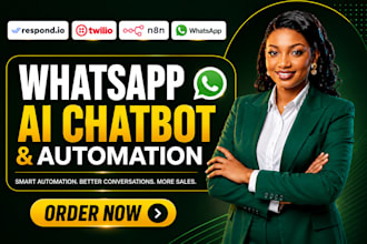 create custom whatsapp ai agent and n8n whatsapp chatbot automation for sales