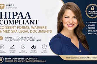 create hipaa compliant consent forms, waivers, and med spa legal documents