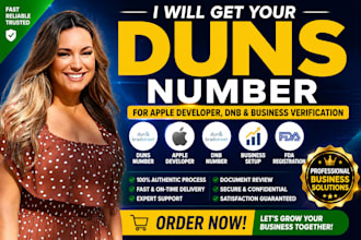 get your d u n s number for apple developer, dnb and business verification