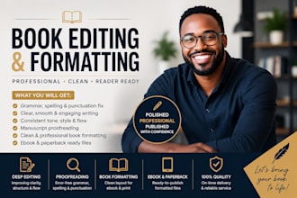 do fiction book editor, novel proofreading, memoir book editing, book formatting