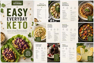 keto ebook development design cookbook ebook promotion