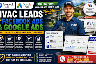 generate hvac leads and hvac lead generation with facebook ads and google ads