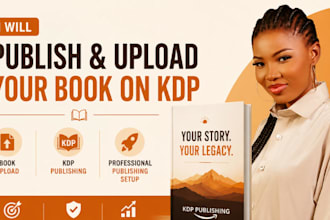 publish and upload your book on amazon KDP with professional setup