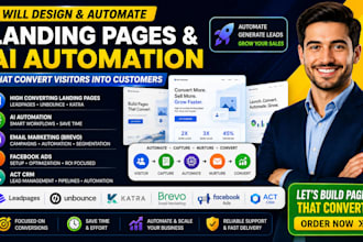 build leadpages landing page ai automation unbounce katra brevo facebook ads act