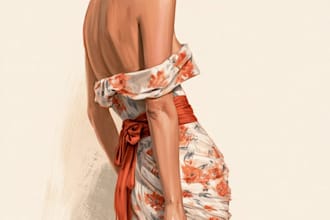 draw a fashion illustration or sketch