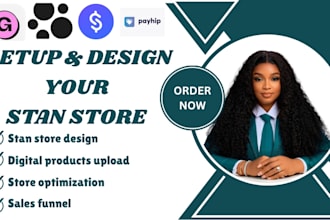 setup stanstore digital product store and sales funnel