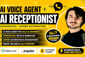 do ai voice agent ai receptionist gohighlevel ai voice agent zapier automation