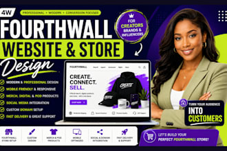 design fourthwall website design or redesign fourthwall pod store merch design