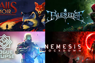 design steam capsule art game key art and steam store page banner for streamers