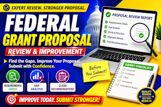 review and improve your federal grant proposal before submission
