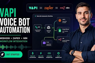 setup vapi voice bot webhook automation with zapier n8n workflow integration