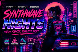 sing synthwave cyberpunk vocal retro 80s pop song female singer game music
