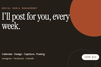 post social media content for insta, fb etc