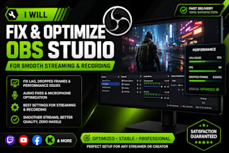 fix and optimize obs studio for smooth streaming and recording