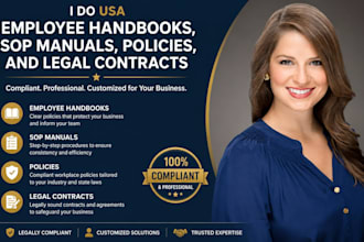 do usa employee handbooks, sop manuals, policies, and legal contracts