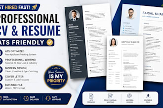 create an ats friendly professional resume and CV