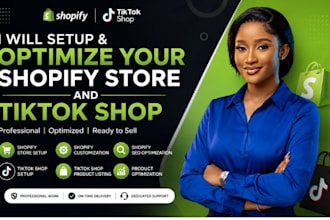 setup and optimize your shopify store and tiktok shop