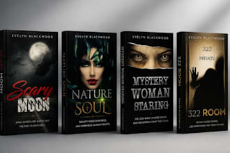 design and redesign dark romance, gothic horror and dark fantasy KDP book cover