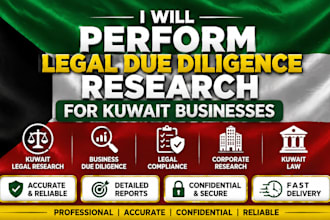 perform legal due diligence research for kuwait businesses