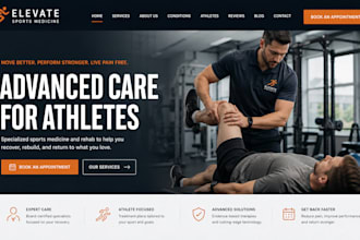 build wix sports medicine clinic website squarespace athlete website