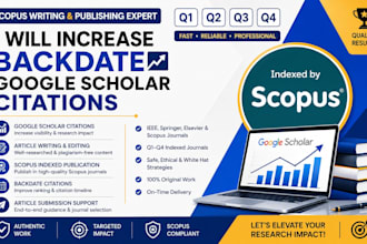 google scholar citations, write and publish research article in scopus journals