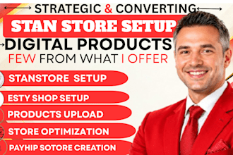 setup stan store, stan store marketing, payhip digital product store, stan store