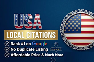 do 300 USA local citations for local SEO
