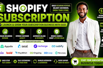 setup subscription appstle seal recharge subify skio bold paywhirl ongoing loop