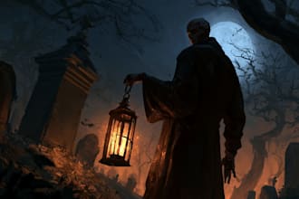 draw horror character illustration