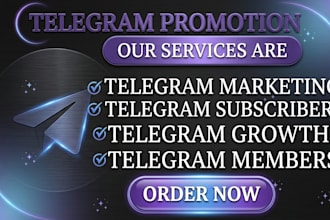 do telegram promotion increase telegram members  and subscribers