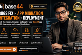 base44 expert bugs fix base44 app migration base44 integration base44 deployment
