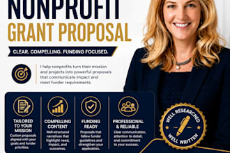 write a professional government grant proposal