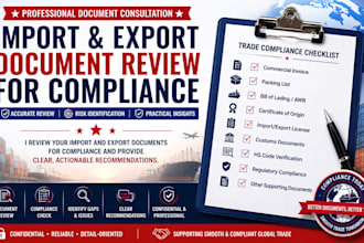 review your import and export documents for compliance