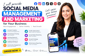 provide social media management and marketing for your business