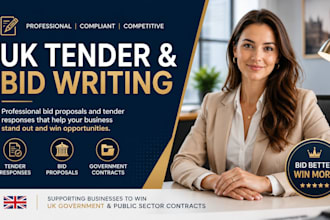 write UK tender bid proposals for government contracts and rfp responses