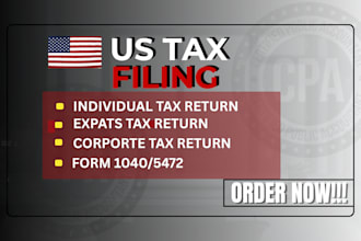 do US tax return, llc tax filing, form 1120, 5472 as US CPA