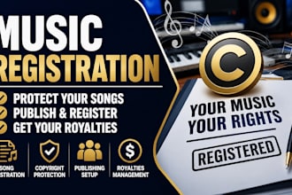 help register your music and organize royalty information