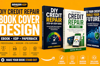 design a professional credit repair ebook, KDP and paperback book cover