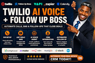 integrate twilio IVR a2p 10dlc SMS campaign ai voice agent follow up boss