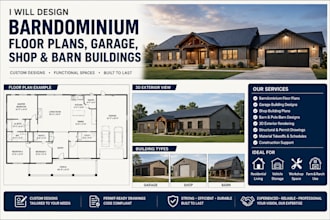 design barndominium floor plans, garage, shop and barn buildings