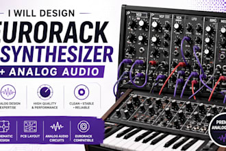 design custom eurorack modules, and analog audio circuits