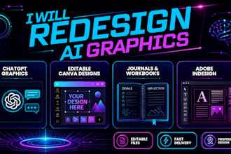 redesign ai graphic create editable chatgpt design canva journal, adobe indesign