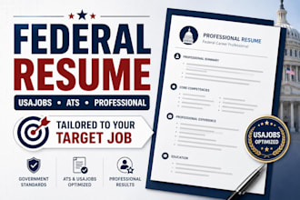 federal resume, USA jobs resume, professional resume